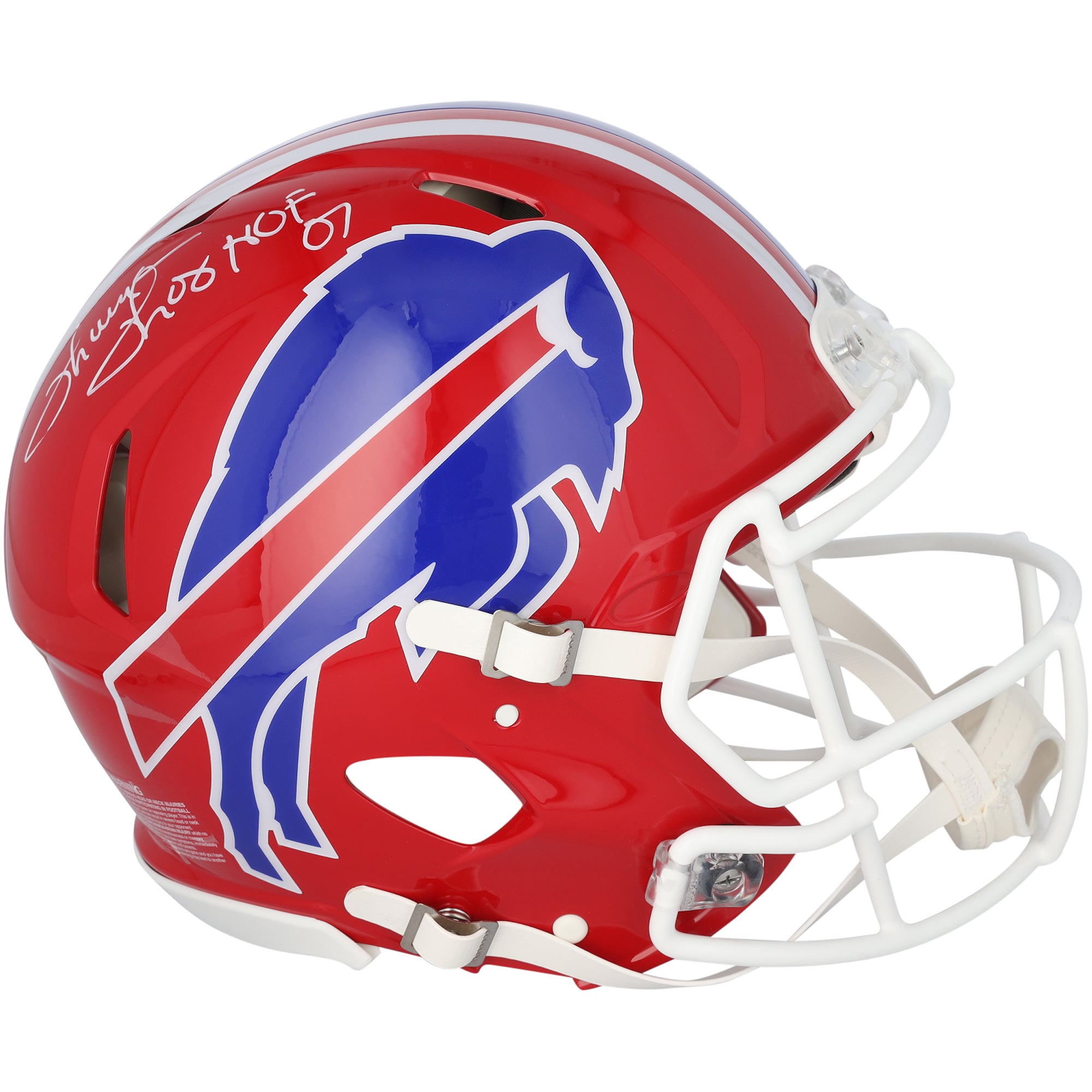 Thurman Thomas Buffalo Bills Autographed Riddell 1987-2001 Throwback Speed Authentic Helmet with "HOF 07" Inscription