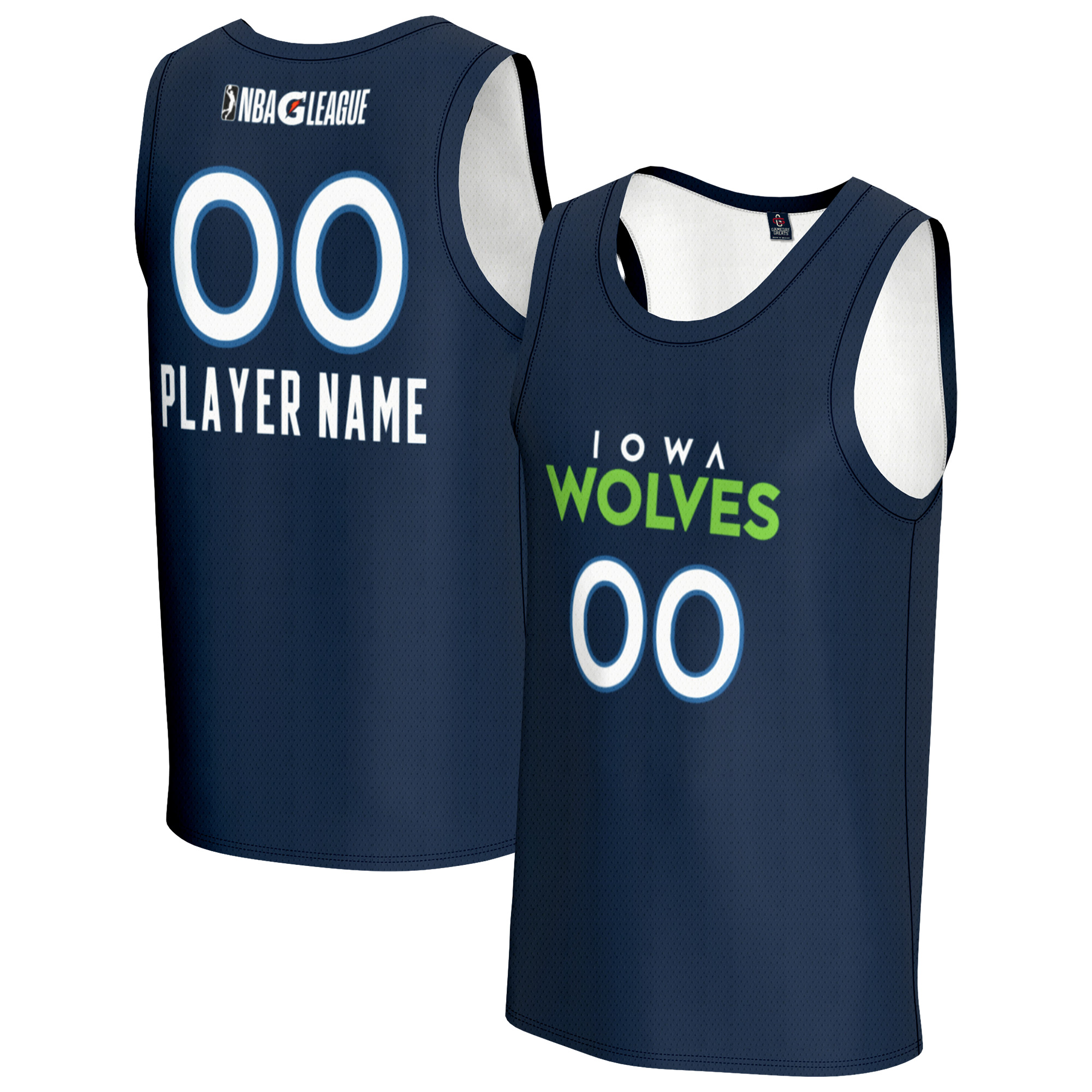 Youth GameDay Greats Navy Iowa Wolves Customized G-League Basketball Jersey Youth GameDay Greats Navy Iowa Wolves Customized G-League Basketball Jersey