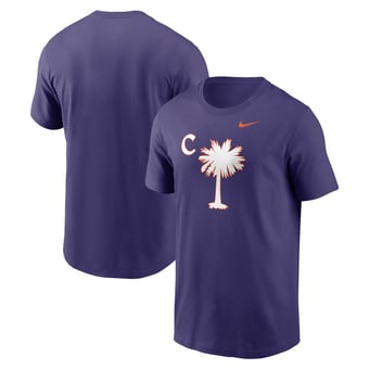 Men's Nike Purple Clemson Tigers Palmetto C T-Shirt