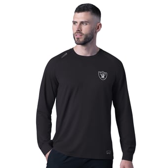 Men's MSX by Michael Strahan  Black Las Vegas Raiders Forward Long-Sleeve T-Shirt