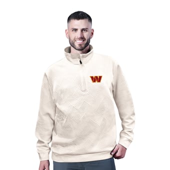 Men's MSX by Michael Strahan White Washington Commanders Cross Training Half-Zip Pullover