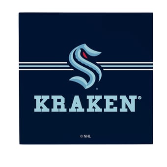 Seattle Kraken 12" x 12" Wood Wall Sign
