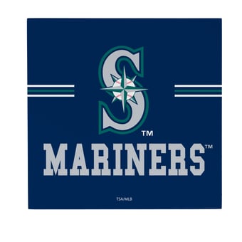 Seattle Mariners 12" x 12" Wood Wall Sign