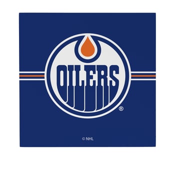 Edmonton Oilers 12" x 12" Wood Wall Sign