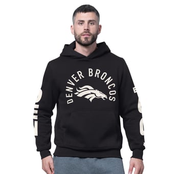Men's Starter Black Denver Broncos Handoff Fleece Hoodie Sweatshirt