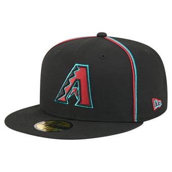 Men's New Era Black Arizona Diamondbacks Soutache 59FIFTY Fitted Hat