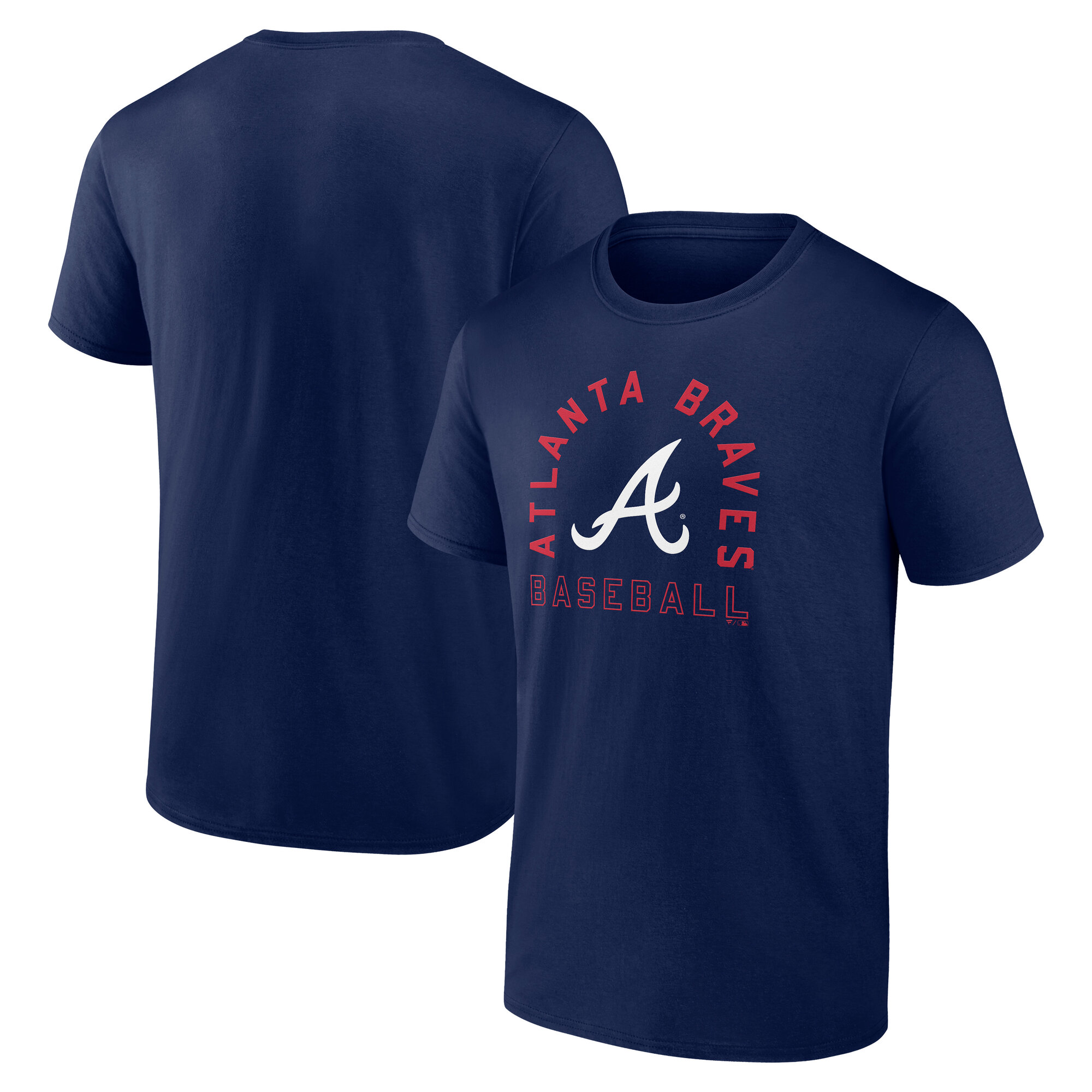 Men’s Navy Atlanta Braves Arch T-Shirt Men’s Navy Atlanta Braves Arch T-Shirt