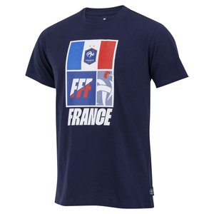 T-shirt grand logo France - Bleu marine, vue 3