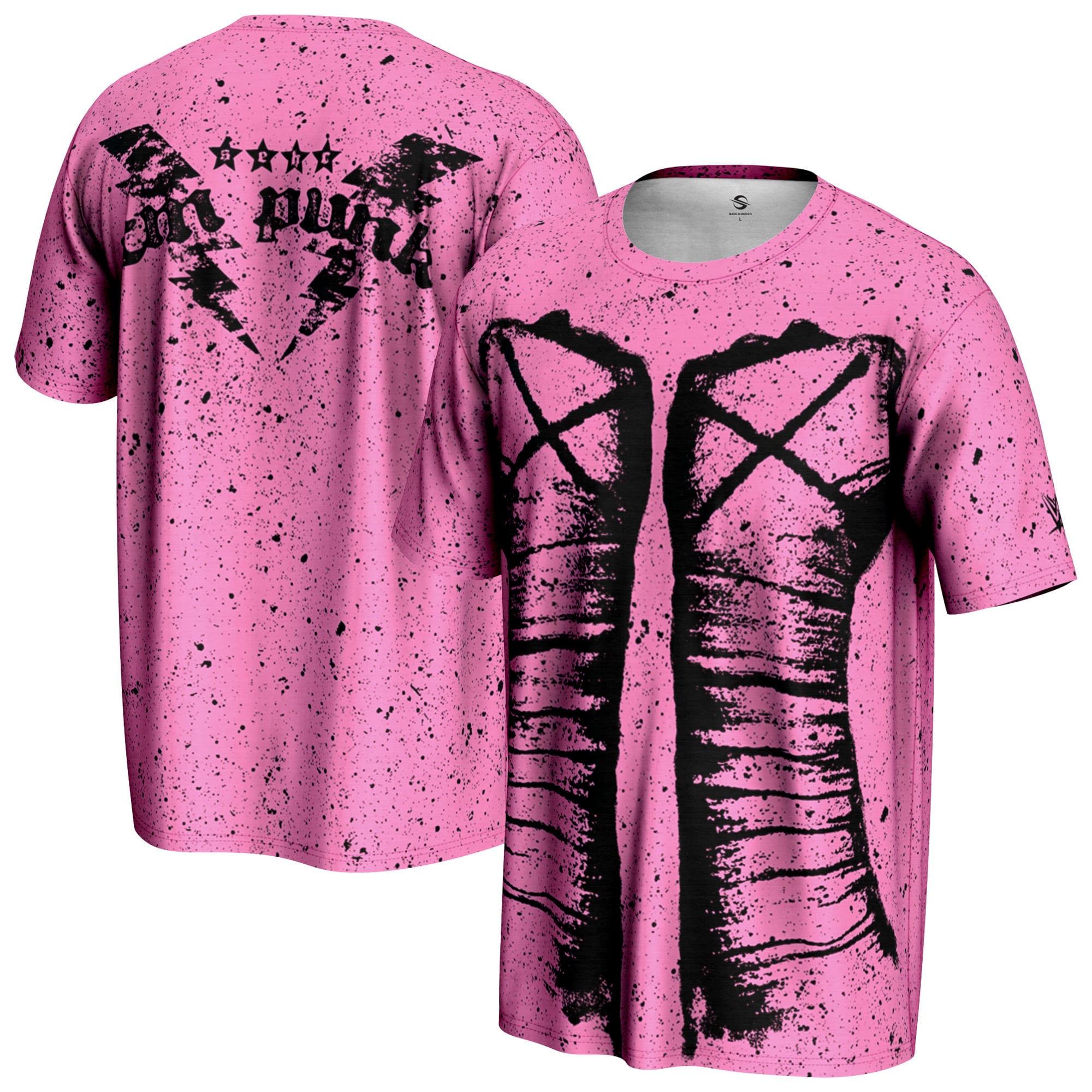 Youth ProSphere Pink CM Punk Fists T-Shirt