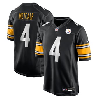 Men's Nike DK Metcalf Black Pittsburgh Steelers Team Game Jersey