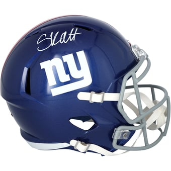 Cam Skattebo New York Giants Autographed Riddell Speed Replica Helmet