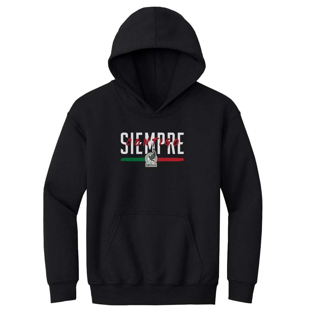 Youth 500 Level Black Mexico National Team Siempre Contigo Pullover Hoodie