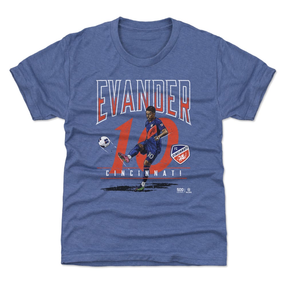 Youth 500 Level Evander Blue FC Cincinnati Feature T-Shirt