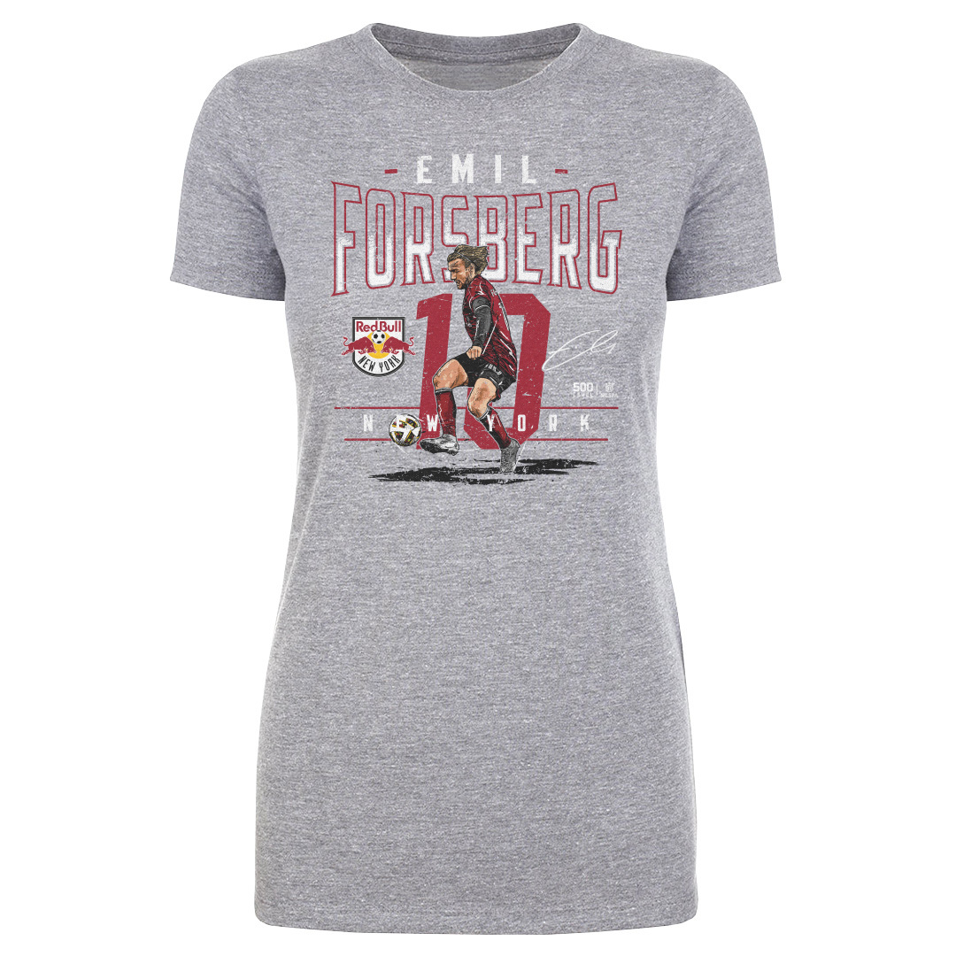 Women’s 500 Level Emil Forsberg Heather Gray New York Red Bulls Feature T-Shirt Women’s 500 Level Emil Forsberg Heather Gray New York Red Bulls Feature T-Shirt