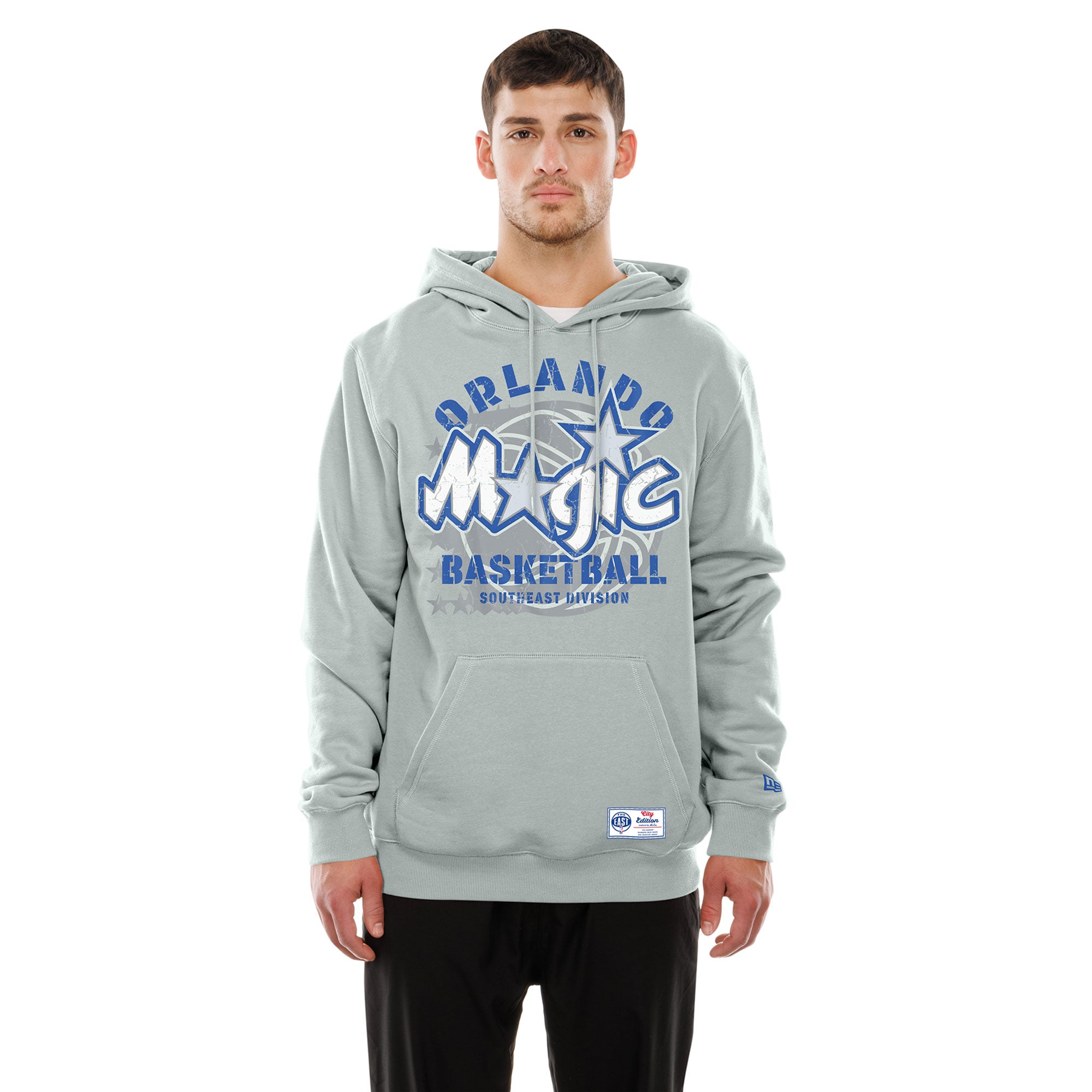 Men's New Era Silver Orlando Magic 2025/26 City Edition Fleece Hoodie
