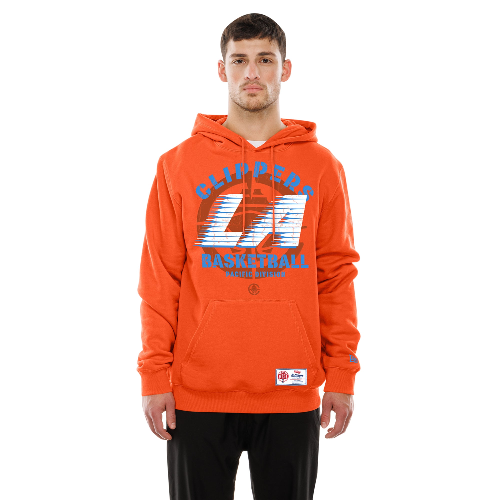 Men's New Era Orange LA Clippers 2025/26 City Edition Fleece Hoodie