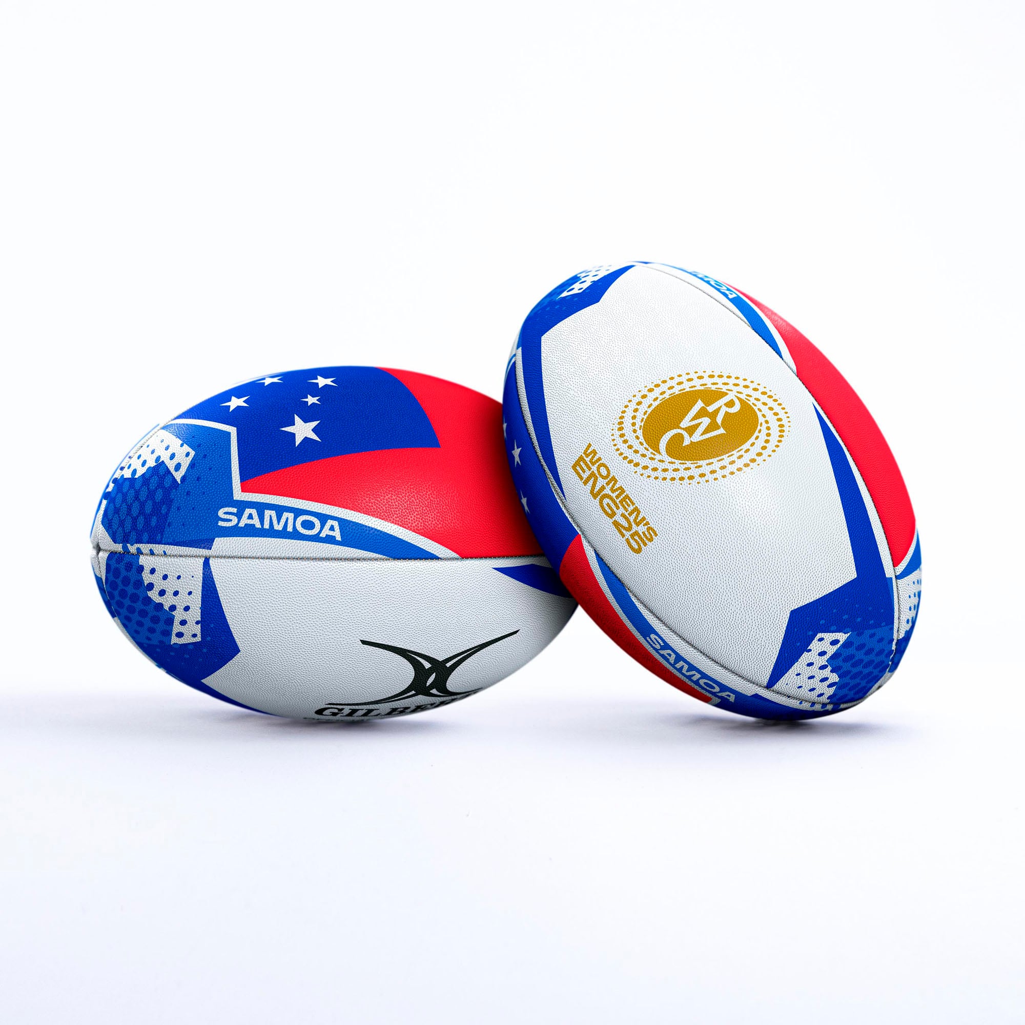 Pallone della squadra Gilbert di Samoa per la Coppa del Mondo di Rugby Femminile 2025 - Taglia 5