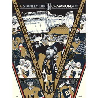 Phenom Gallery Vegas Golden Knights 2023 Stanley Cup Champions 18" x 24" Serigraph