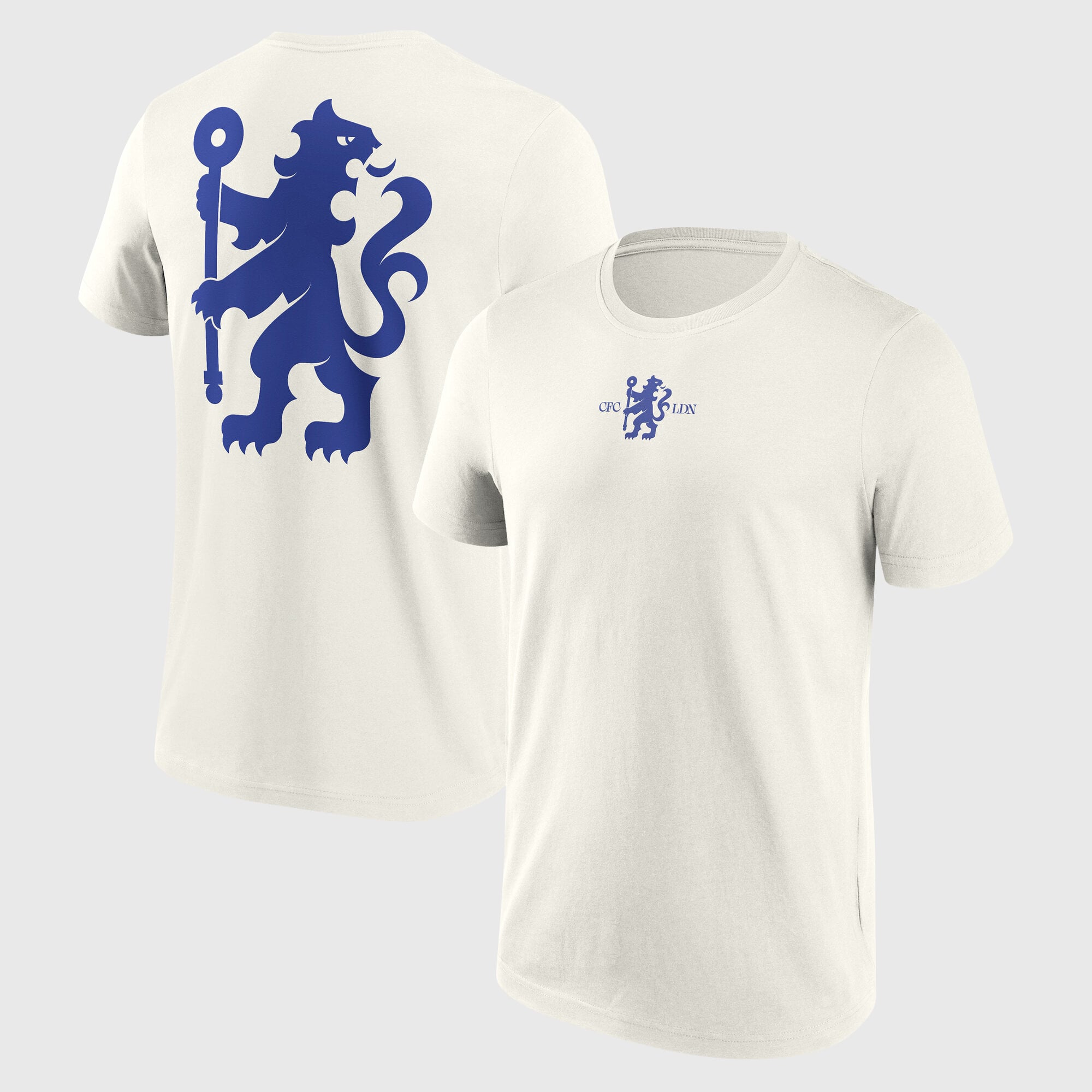 Chelsea Rampant Lion Fashion T-Shirt - Off-White - Mens