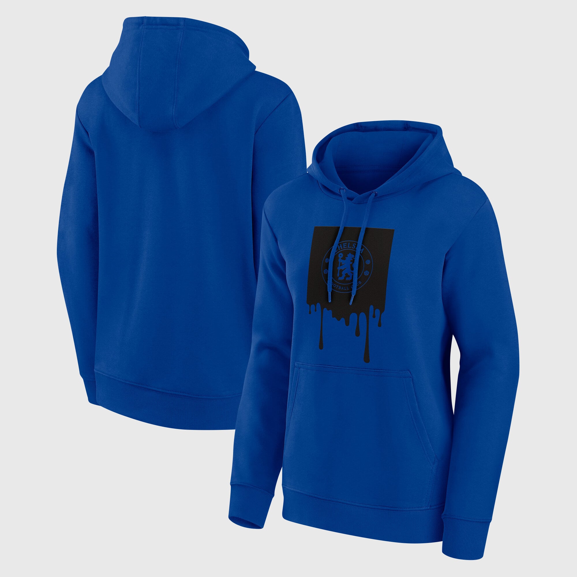 Sweat à capuche graphique Chelsea Liquify - Bleu roi - Femme