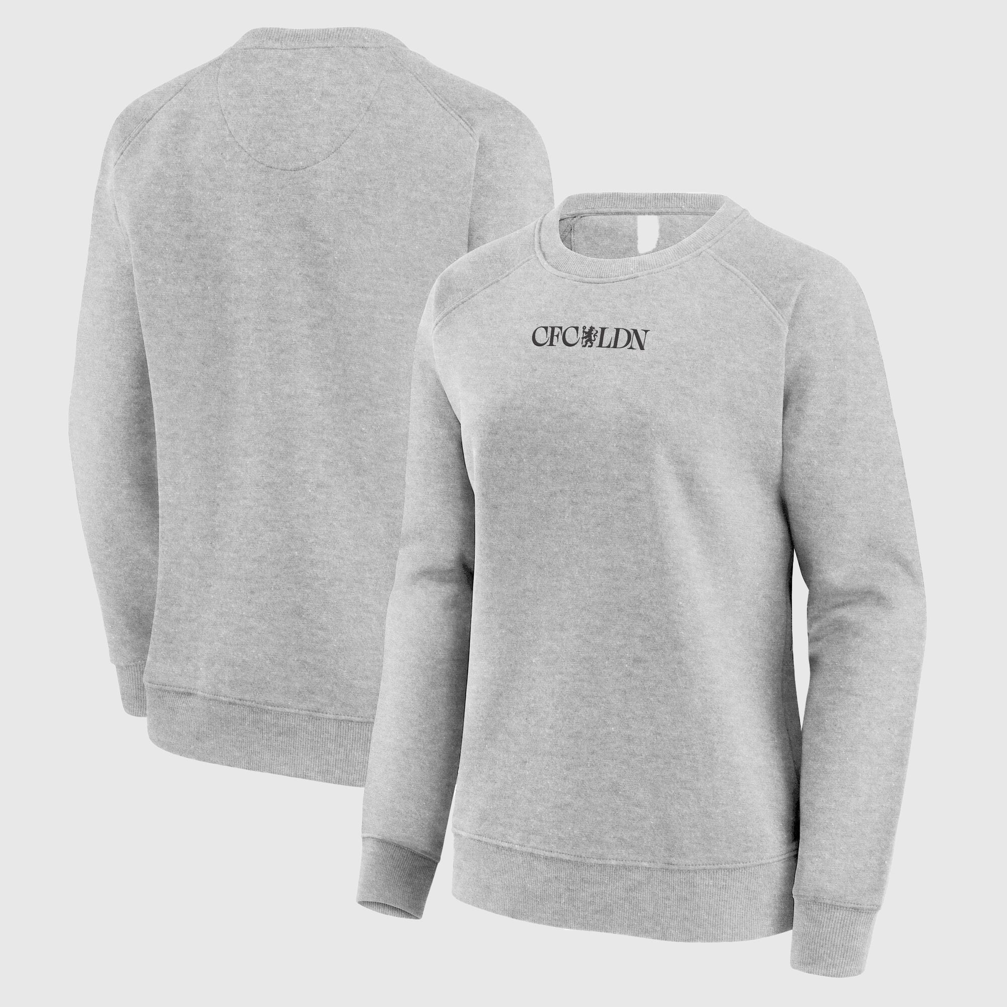 Sweat ras du cou graphique Chelsea CFCLDN - Gris chiné - Femme