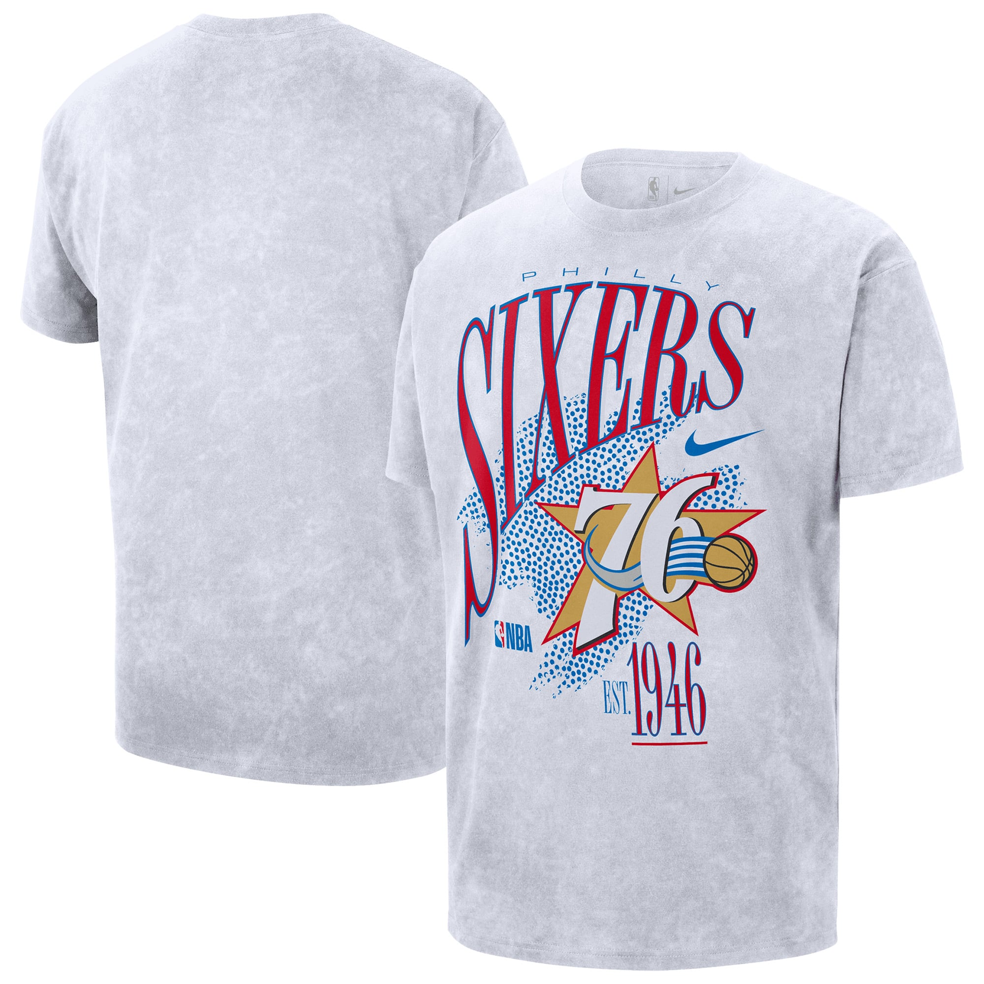 Philadelphia 76ers Nike Hardwood Classic Champs Short Sleeve T-Shirt – Mens