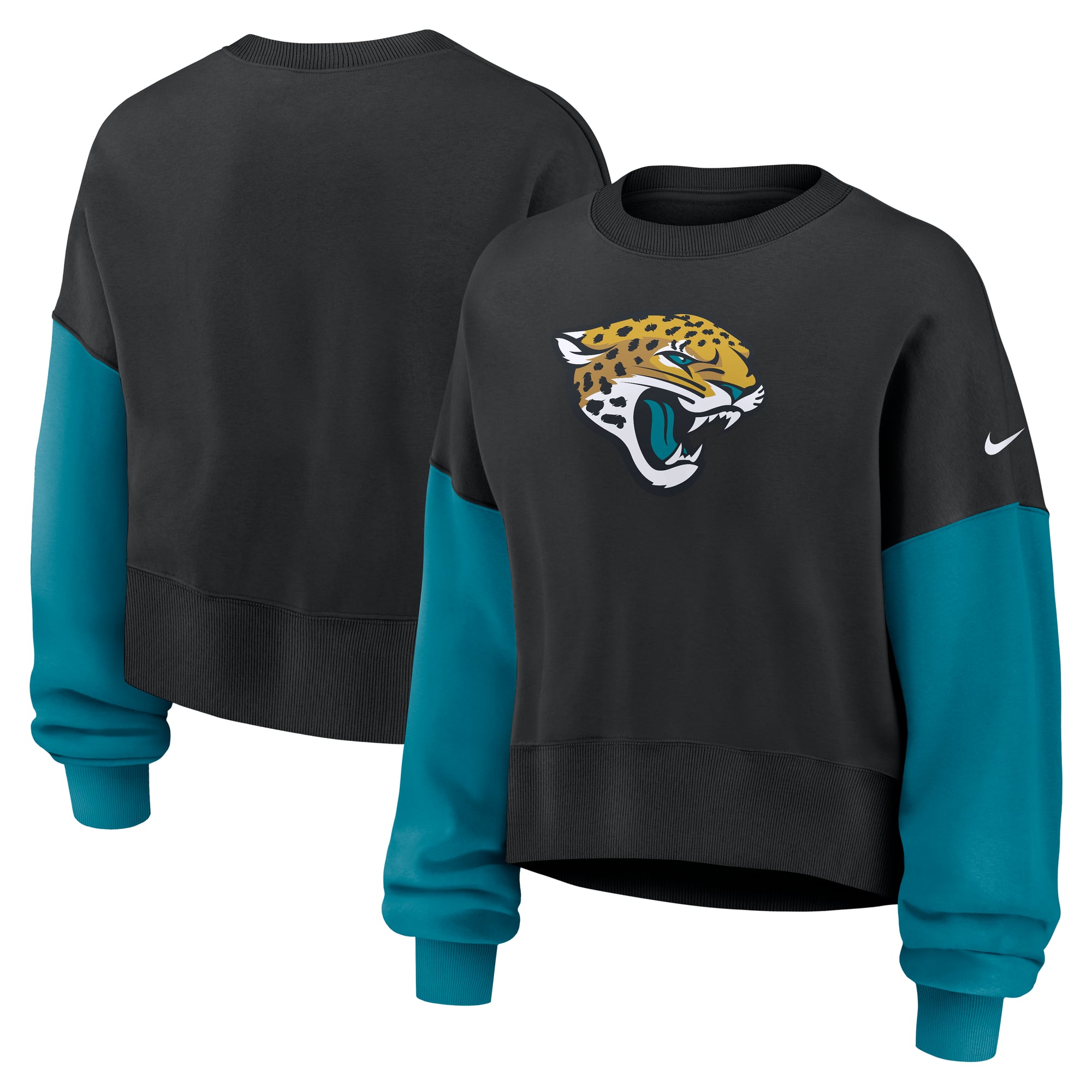 Sudadera con capucha Nike de gran tamaño de los Jacksonville Jaguars - Mujer