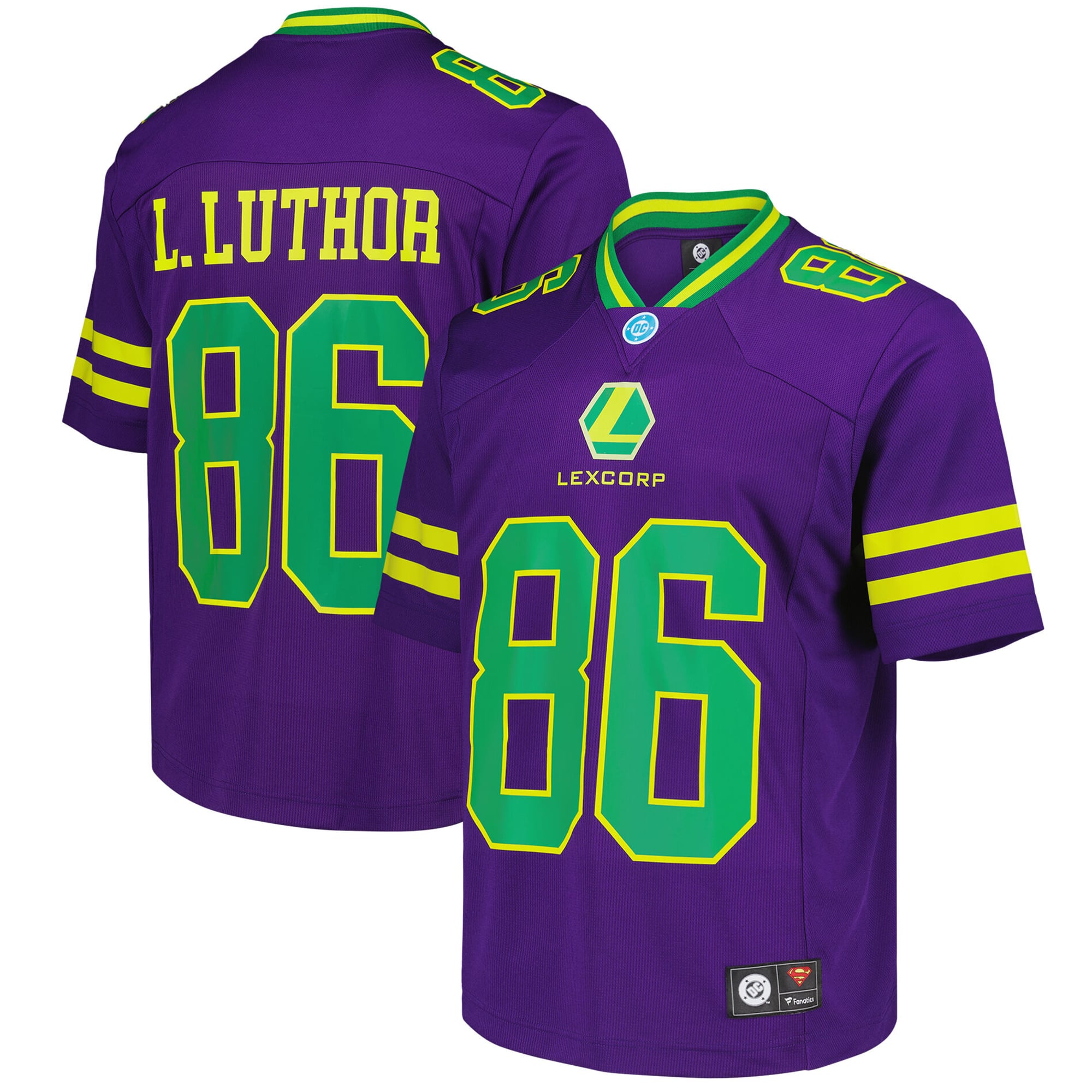 Superman x Fanatics Maglia college da football americano DC Comics - Lex Luthor