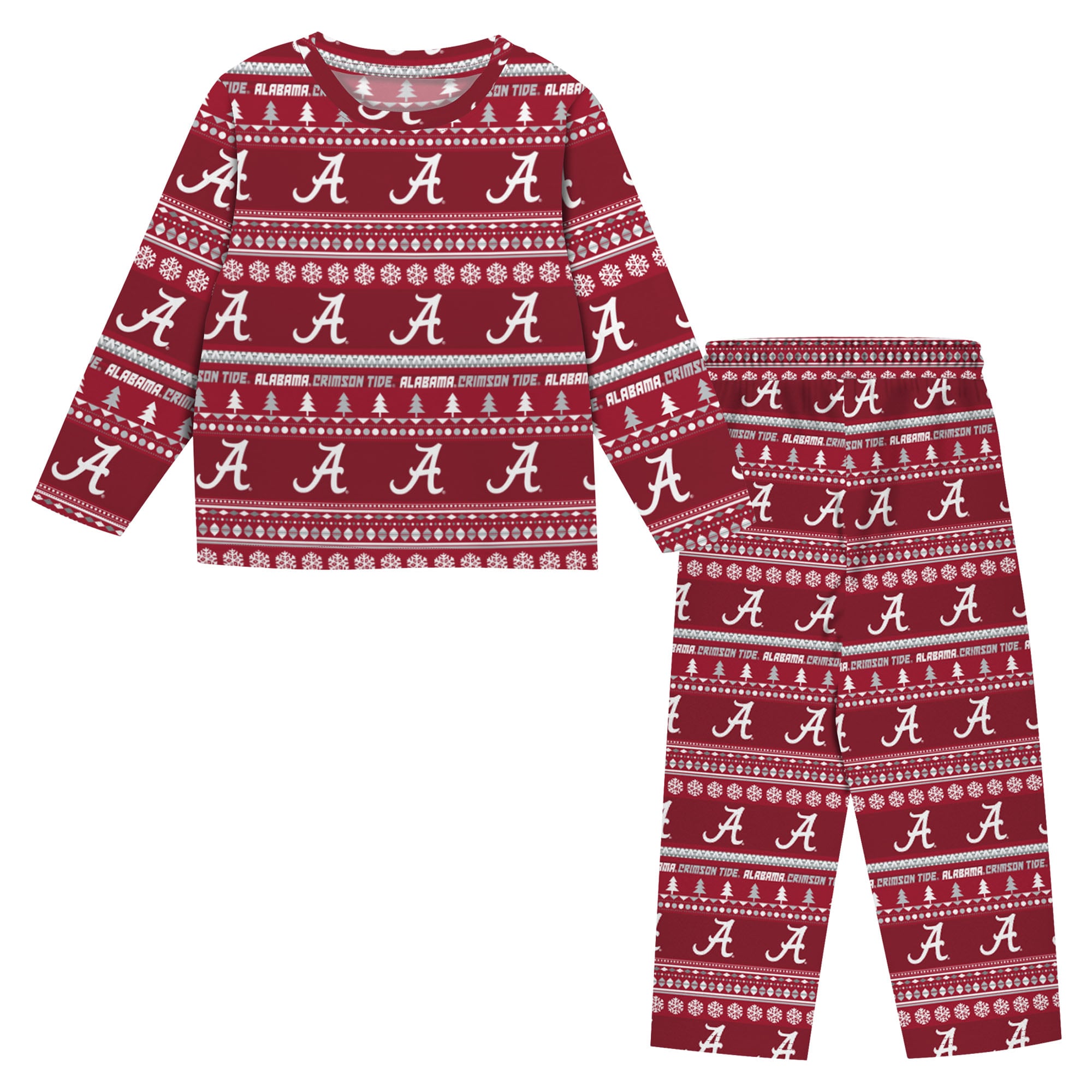 Toddler Outerstuff  Crimson Alabama Crimson Tide Ugly Sweater Pajama Set