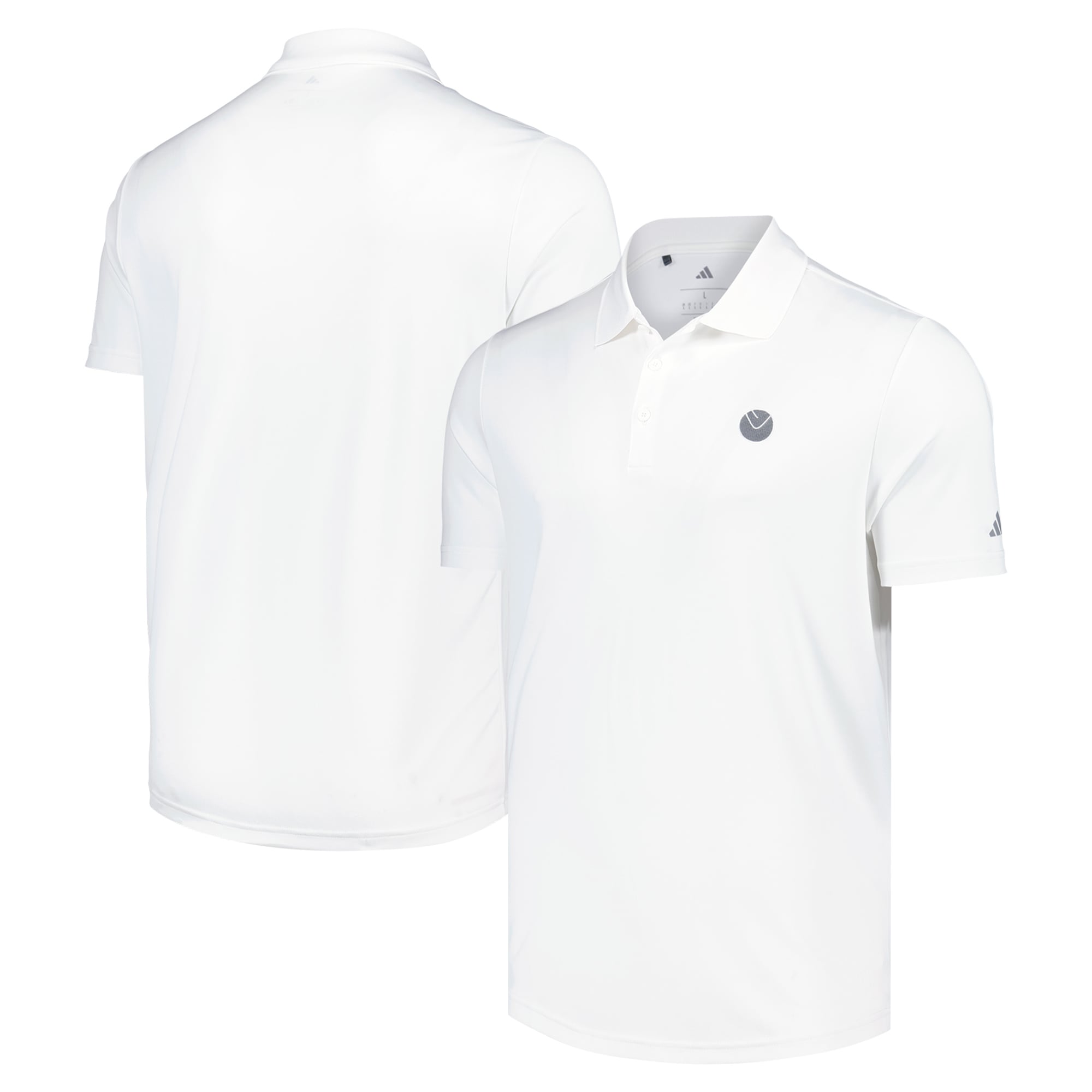 Leeds United adidas Golf Performance Polo Shirt - White
