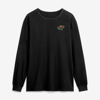 Men's Fanatics Black Minnesota Wild Game Long Sleeve T-Shirt