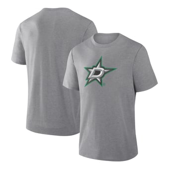 Men's Fanatics Heather Gray Dallas Stars Elevated Tri-Blend T-Shirt