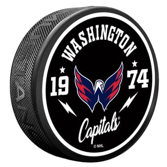 Washington Capitals Bolt Hockey Puck