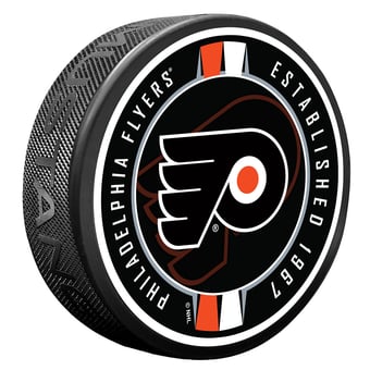 Philadelphia Flyers Ribbon Hockey Puck