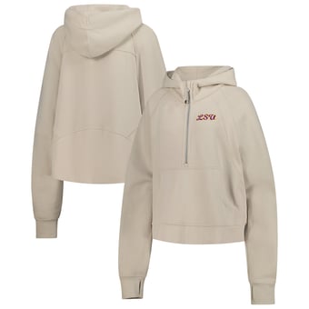 Women's lululemon Tan LSU Tigers Scuba Oversized Half-Zip Hoodie