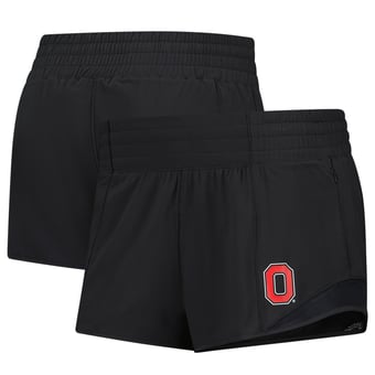 "Women's lululemon Black Ohio State Buckeyes Hotty Hot 2.5"" Performance Shorts"