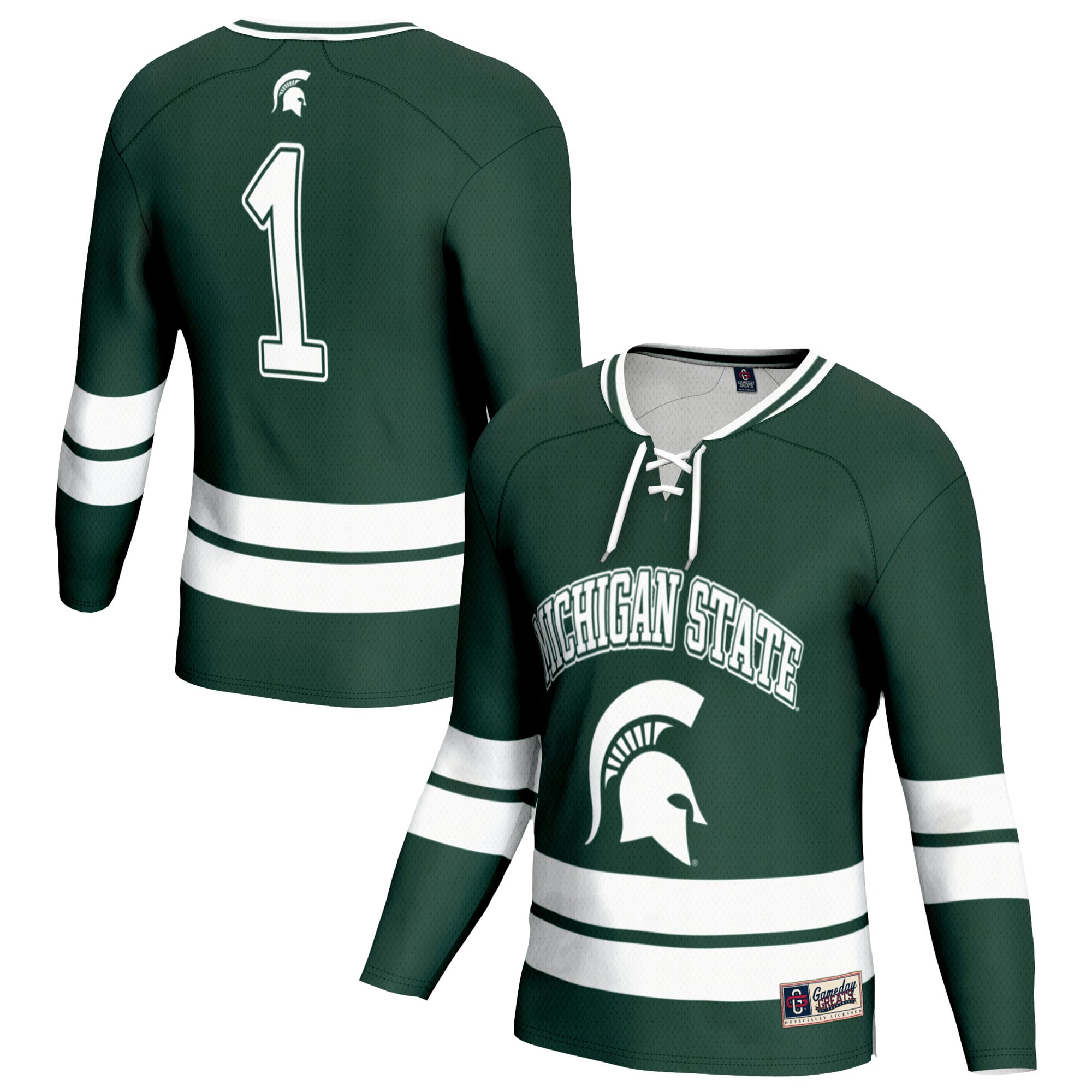 Youth  Green Michigan State Spartans Lightweight Women's Hockey Team Fashion Jersey