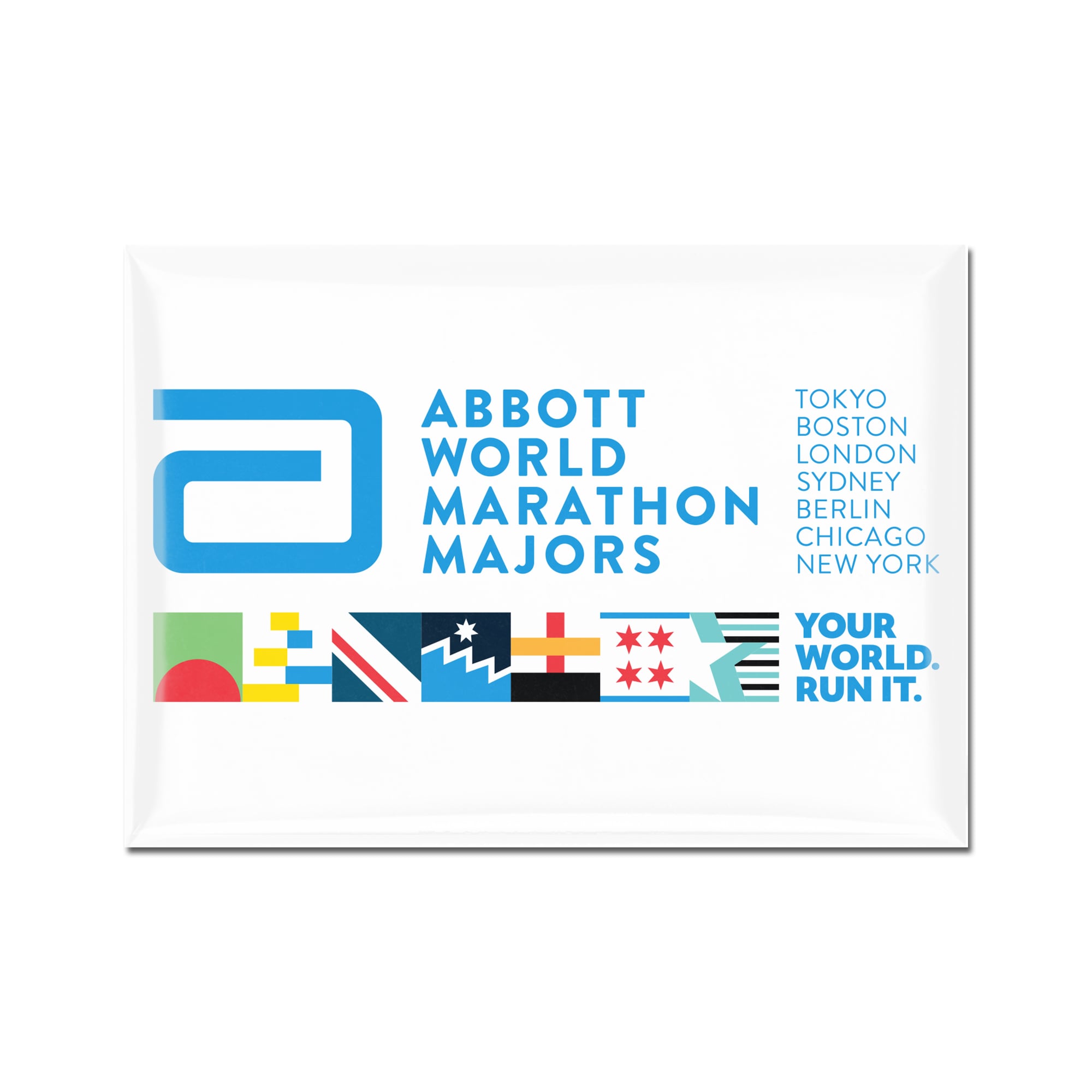 WinCraft  World Marathon Majors 7 Cities 2.5" x 3.5" Fridge Magnet
