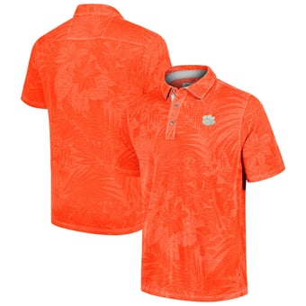 Men's Tommy Bahama Orange Clemson Tigers Sport Santiago Paradise Polo