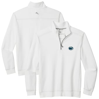 Men's Tommy Bahama White Penn State Nittany Lions Montego Bay Half-Zip Jacket