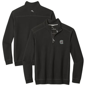 Men's Tommy Bahama Black South Carolina Gamecocks Montego Bay Half-Zip Jacket