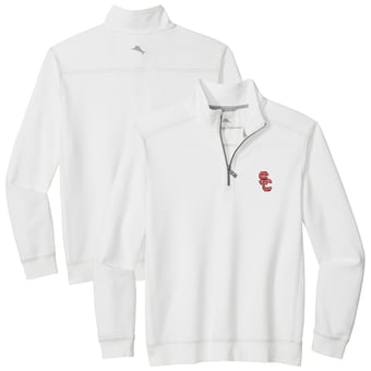 Men's Tommy Bahama White USC Trojans Montego Bay Half-Zip Jacket