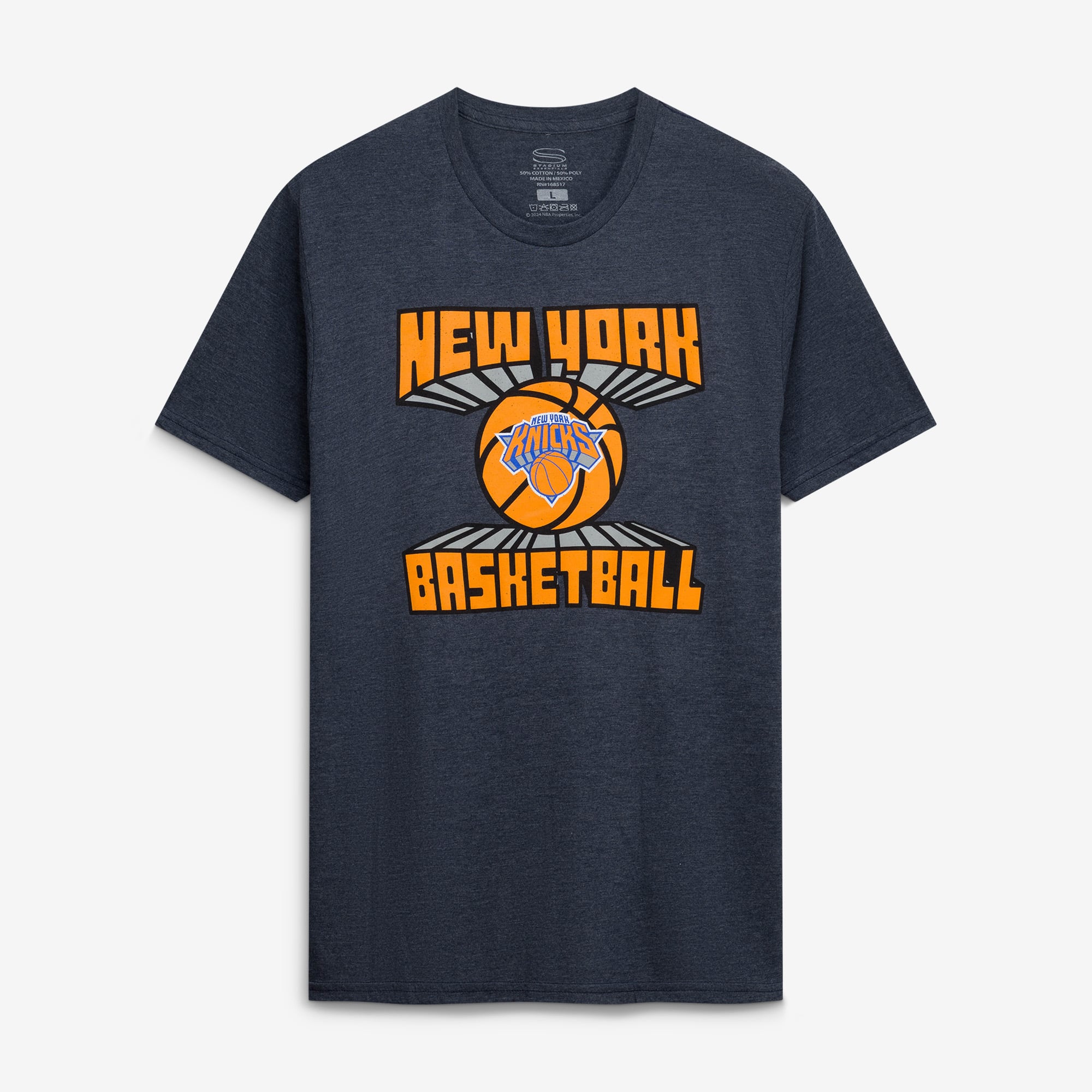 Unisex Stadium Essentials Navy New York Knicks Club Time Tri-Blend T-Shirt