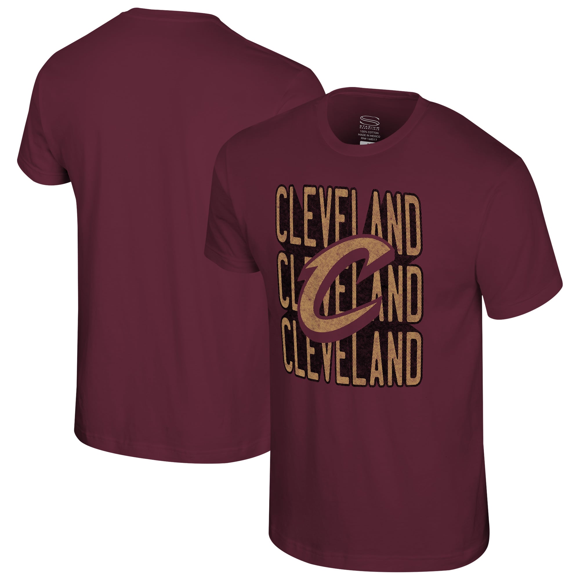 Unisex Stadium Essentials Burgundy Cleveland Cavaliers Step Up T-Shirt
