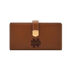 Fossil  Notre Dame Fighting Irish Lennox Leather Tab Bifold Wallet