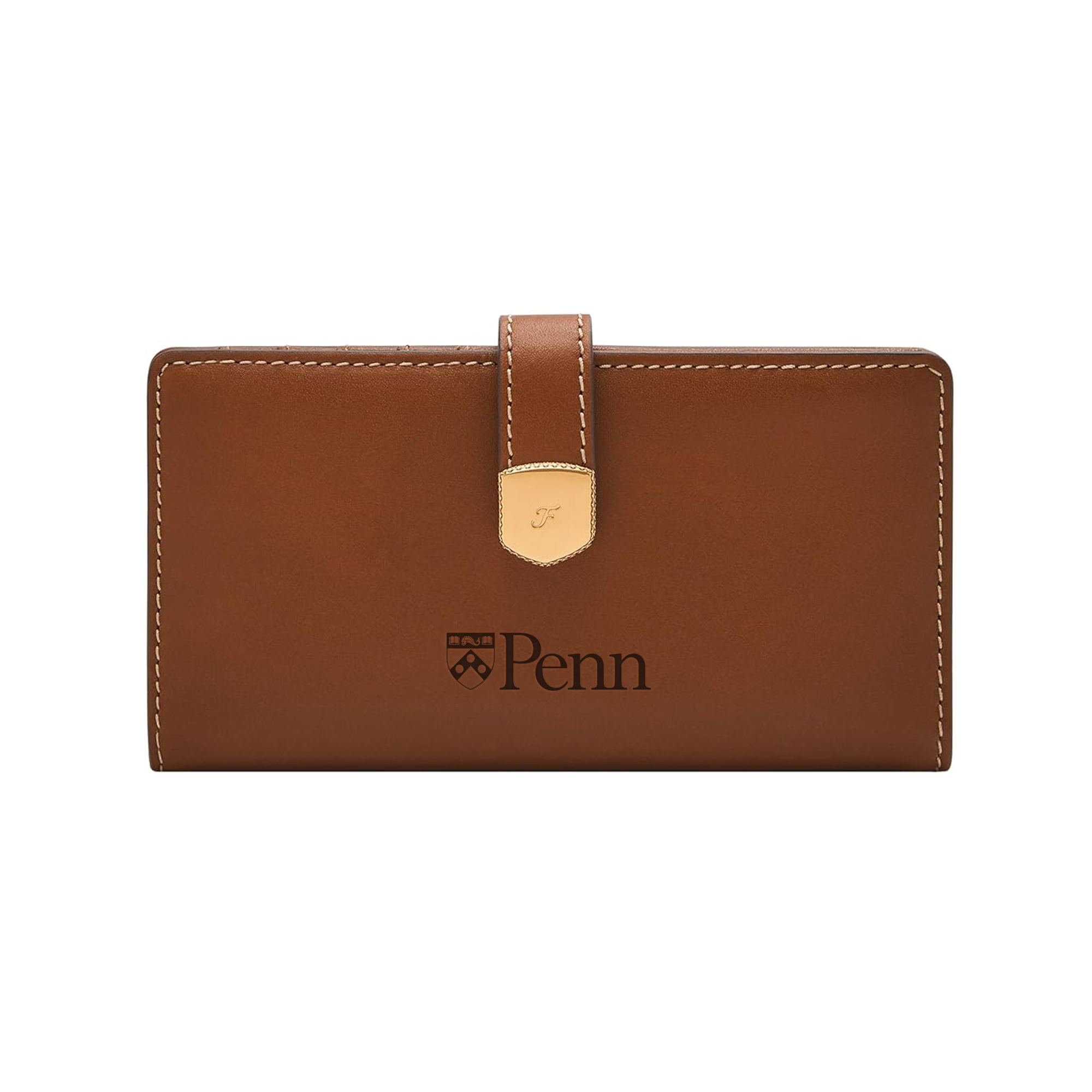 Fossil  Pennsylvania Quakers Lennox Leather Tab Bifold Wallet