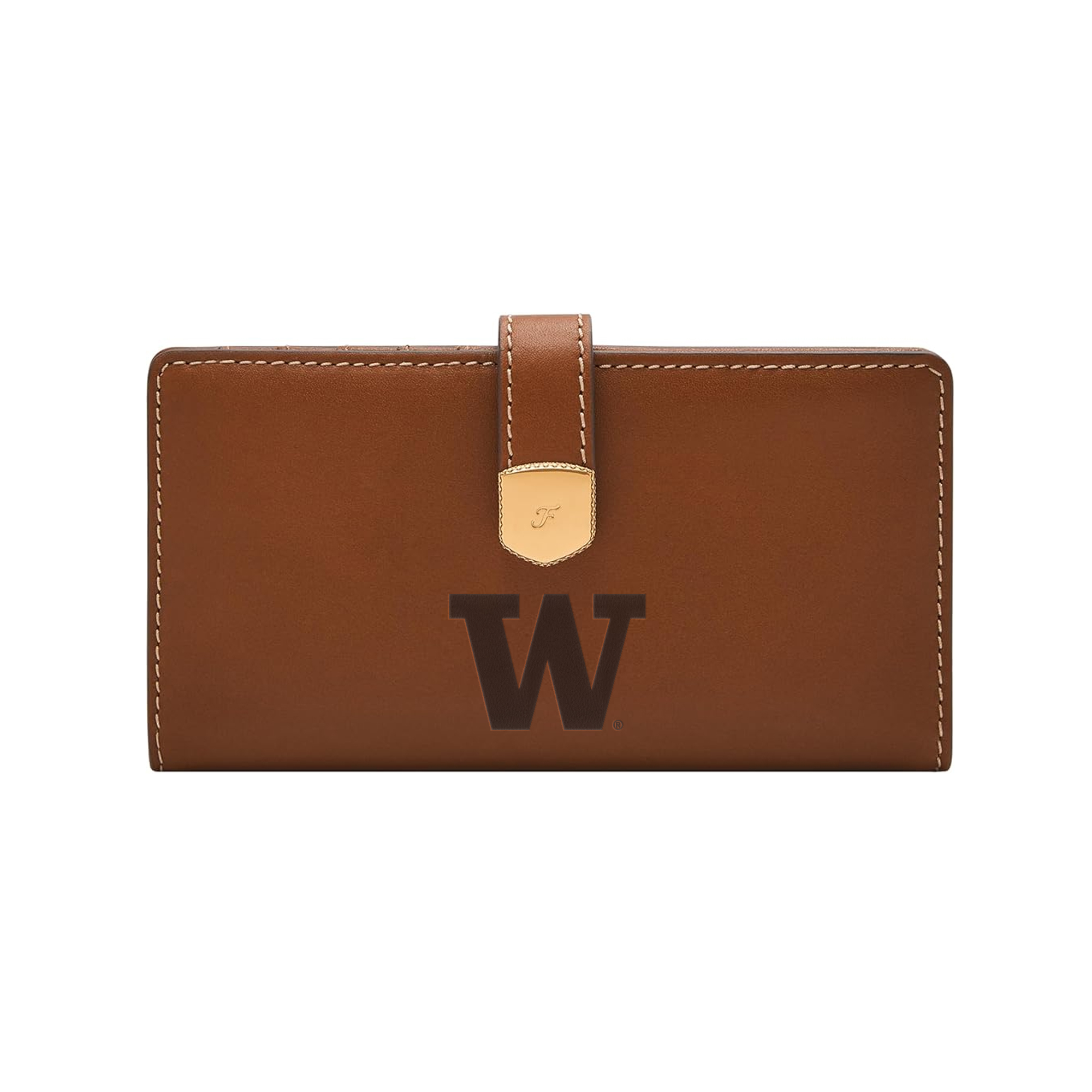 Fossil  Washington Huskies Lennox Leather Tab Bifold Wallet
