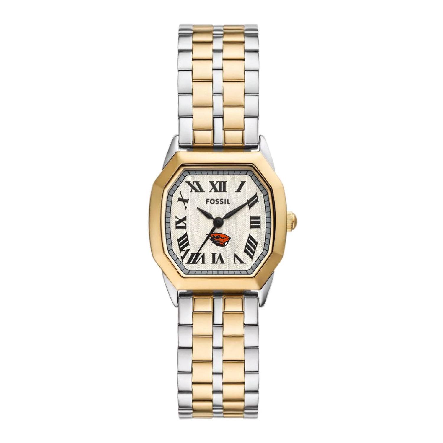 Fossil  Oregon State Beavers Harlow Three-Hand Two-Tone Stainless Steel Watch