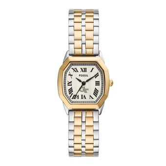 Fossil  Georgia Tech Yellow Jackets Harlow Three-Hand Two-Tone Stainless Steel Watch