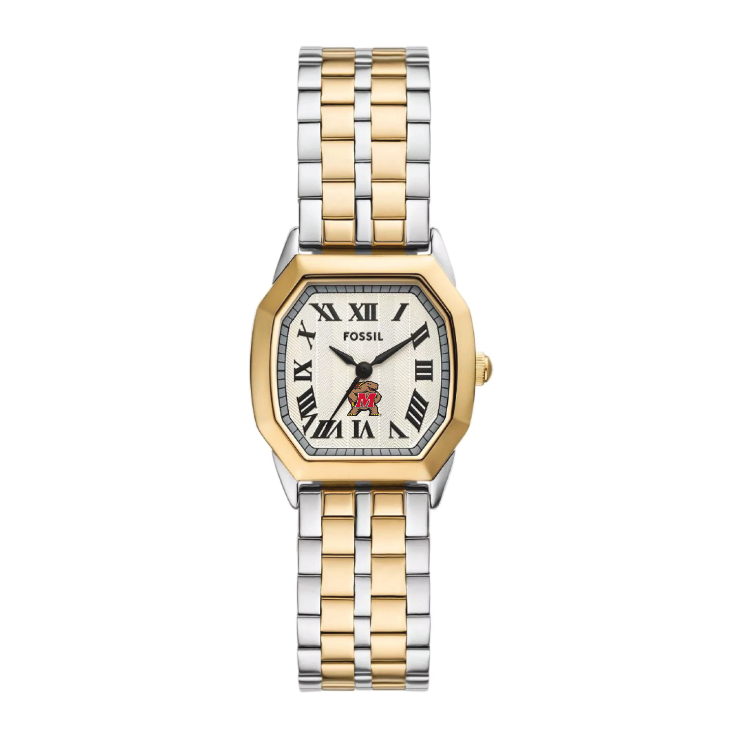 Fossil  Maryland Terrapins Harlow Three-Hand Two-Tone Stainless Steel Watch